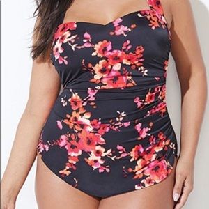 POPPIES HBACK SARONG FRONT ONE PIECE